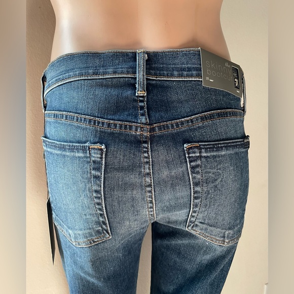 New Women’s 7 For All Mankind Jeans Skinny Bootcut blue Size 28 - Picture 7 of 16